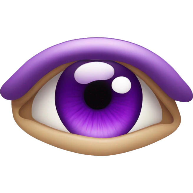 Ojo color morado emoji