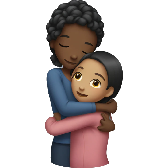Girls hugging emoji