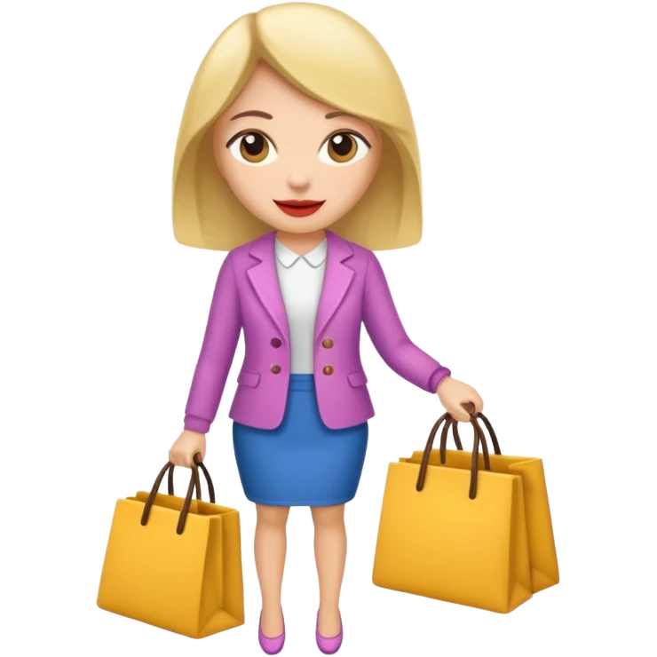 shopaholic woman emoji