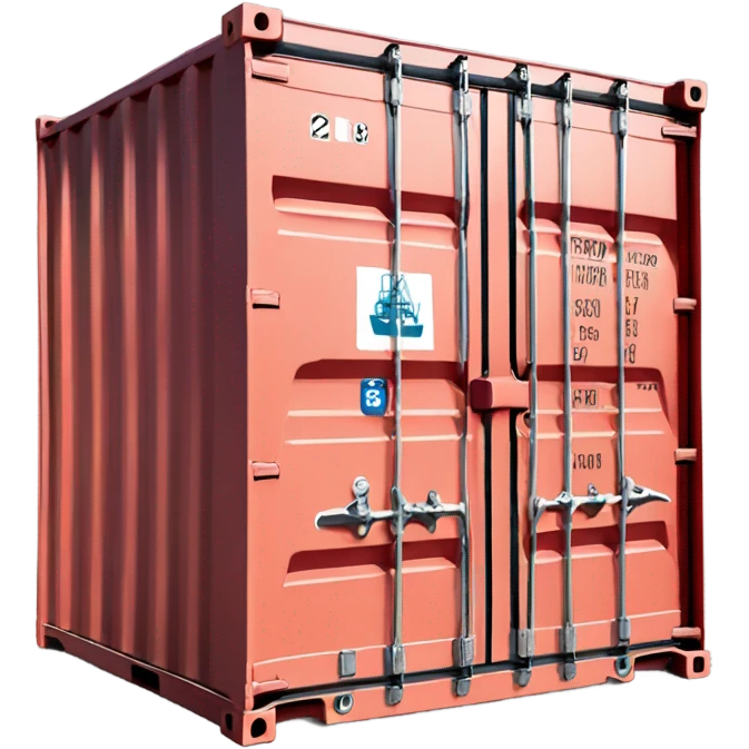 Shipping container emoji
