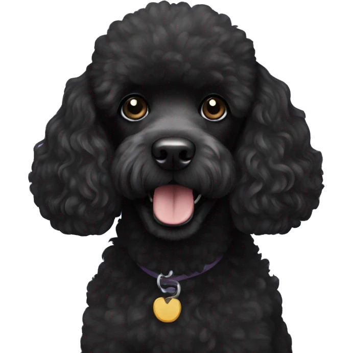 black poodle emoji