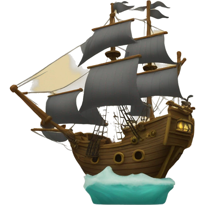 Talking Pirate ship emoji