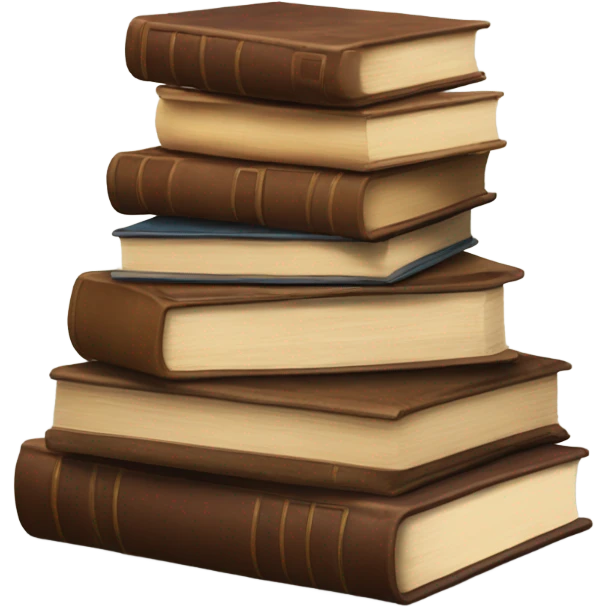 brown books emoji