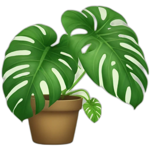 monstera plant emoji
