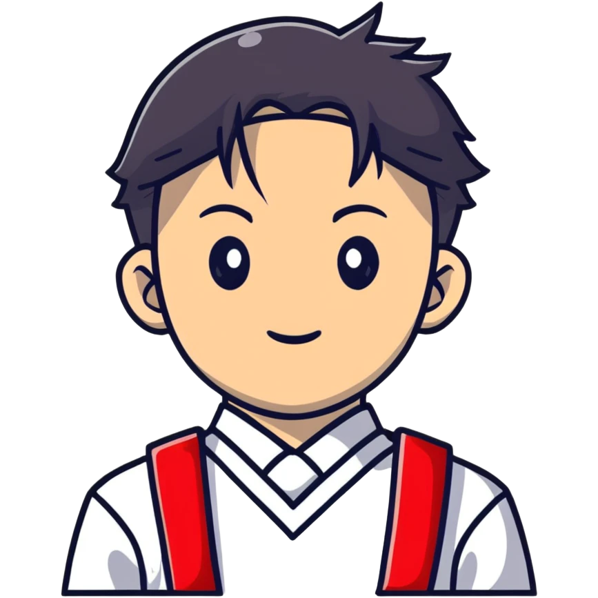 Japanese high school boy at graduation ceremony in traditional uniform with second button highlighted emoji