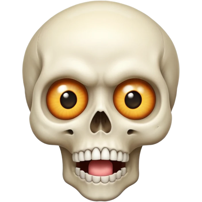 Skull shocked emoji