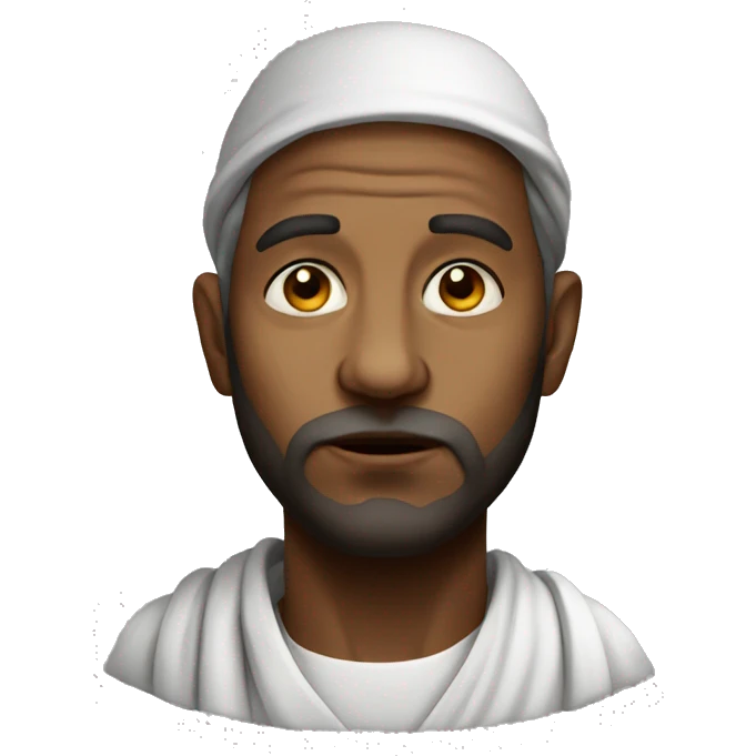 religious pilgrim photorealistic serious emoji