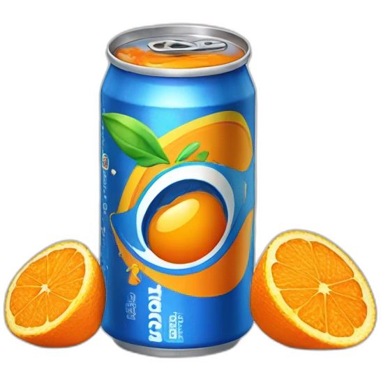 Canette de coca mélange avec du fanta emoji