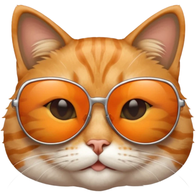 Cat wearing sunglasses emoji