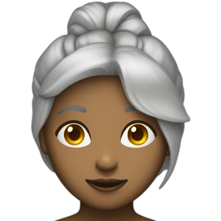 Girl-thunking-Bulb-light emoji