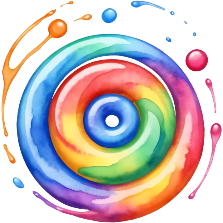 Schleife Aquarell emoji