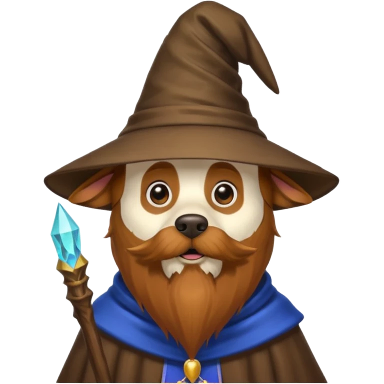 Dog wizard emoji