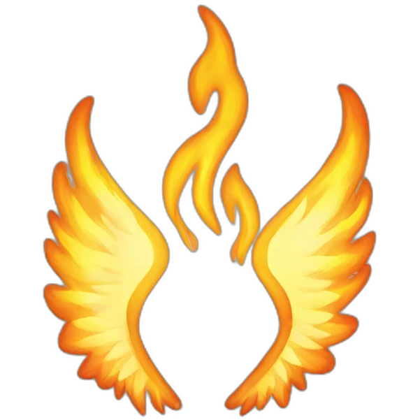 Holy Spirit and fire emoji
