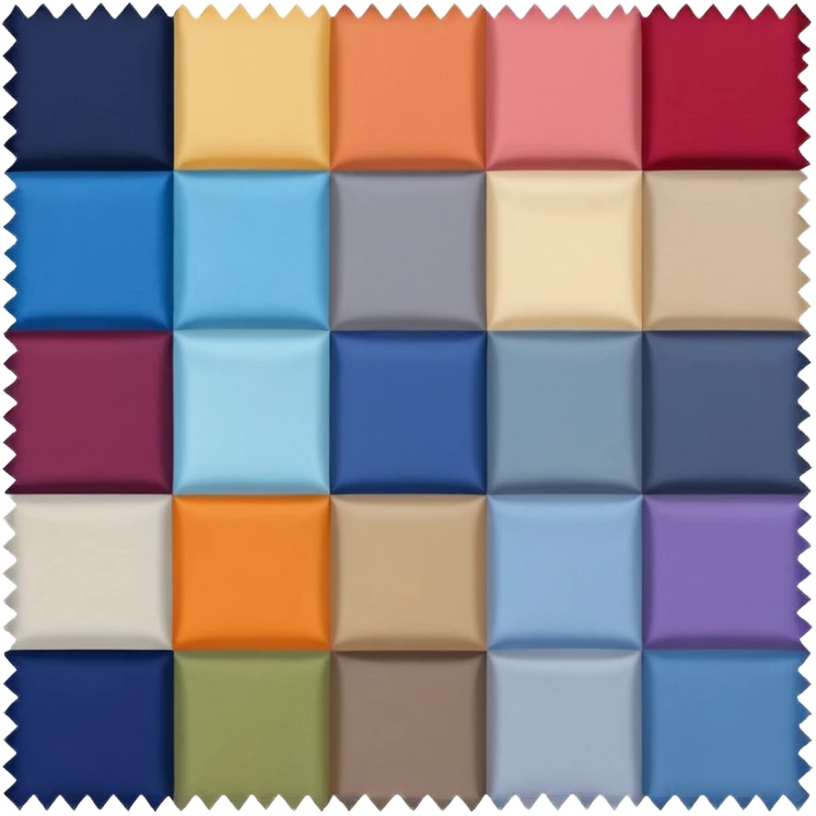 a square of fabric samples  emoji