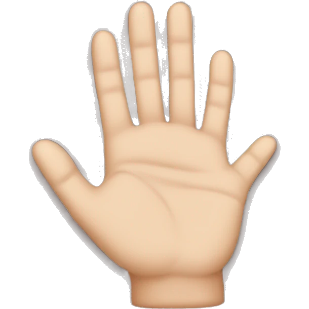left hand over right hand  emoji