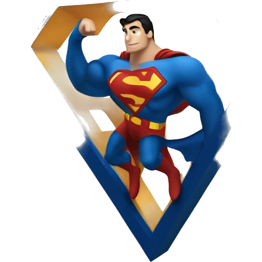 Superman symbol letter d emoji