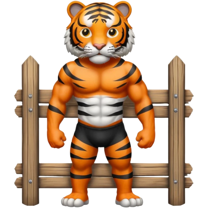 Tiger animal fencing  emoji