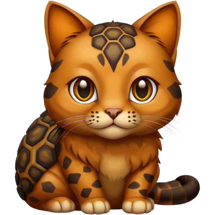 darker brown cat wand tortoise shell fur emoji
