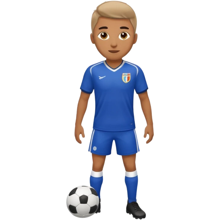 A soccer player emoji