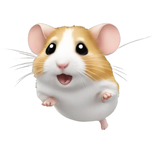Hamster doing a backflip  emoji