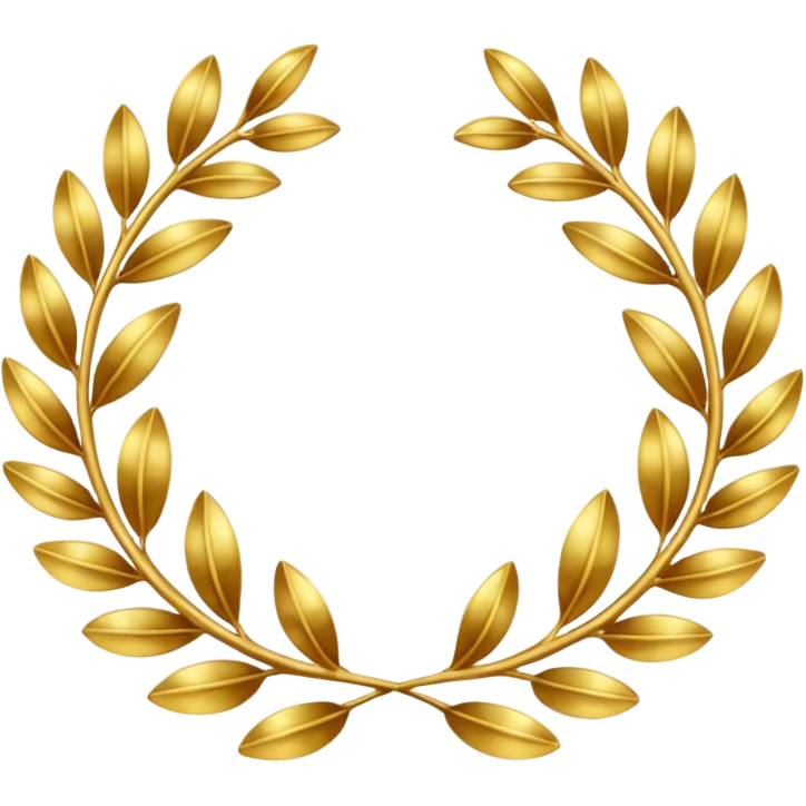 Laurel Wreath golden emoji
