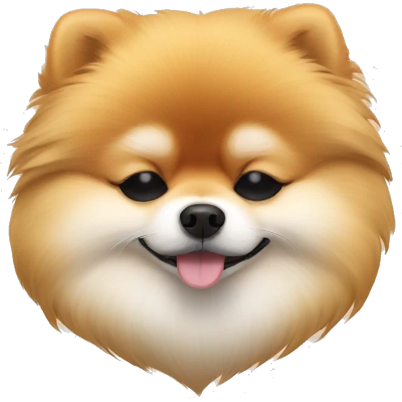 pomeranian asleep  emoji