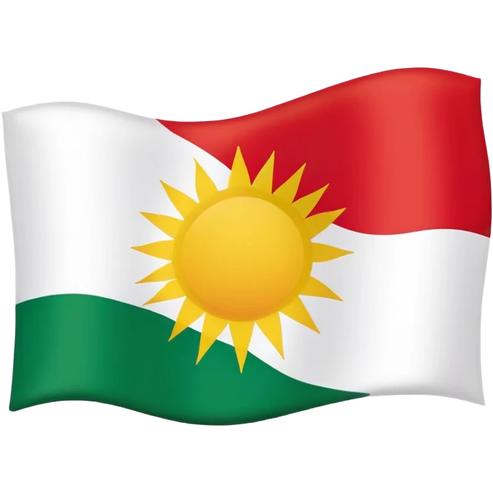 Kurdistanflagge emoji