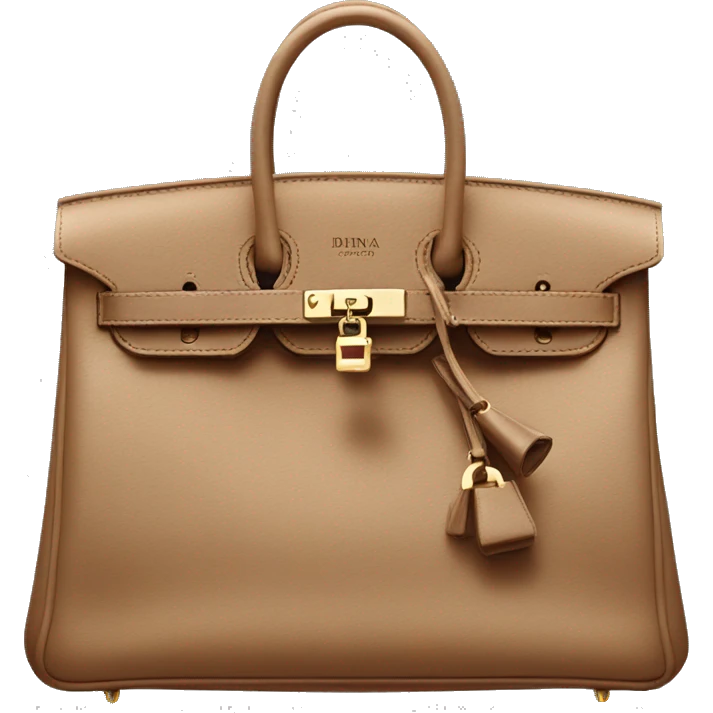 Bag birkin with name romana  emoji