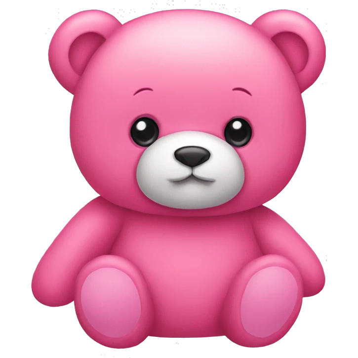 Pink Teddy bear emoji