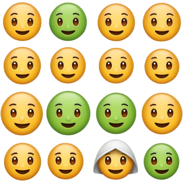 Yeşil fiyonk simli  emoji