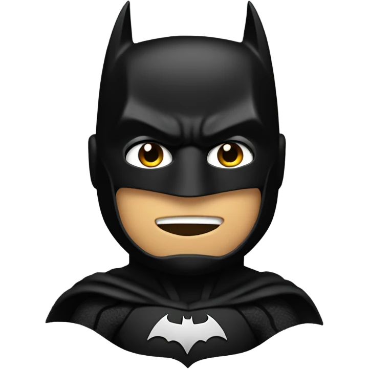 Batman dressed in all black emoji