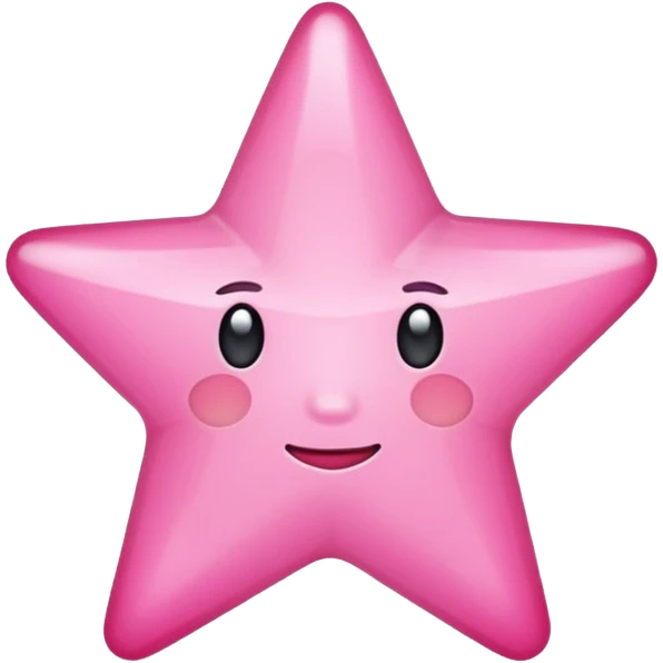 Pink star emoji