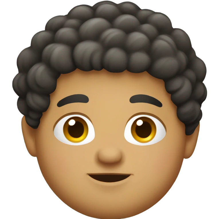 short fat hispanic with curls emoji