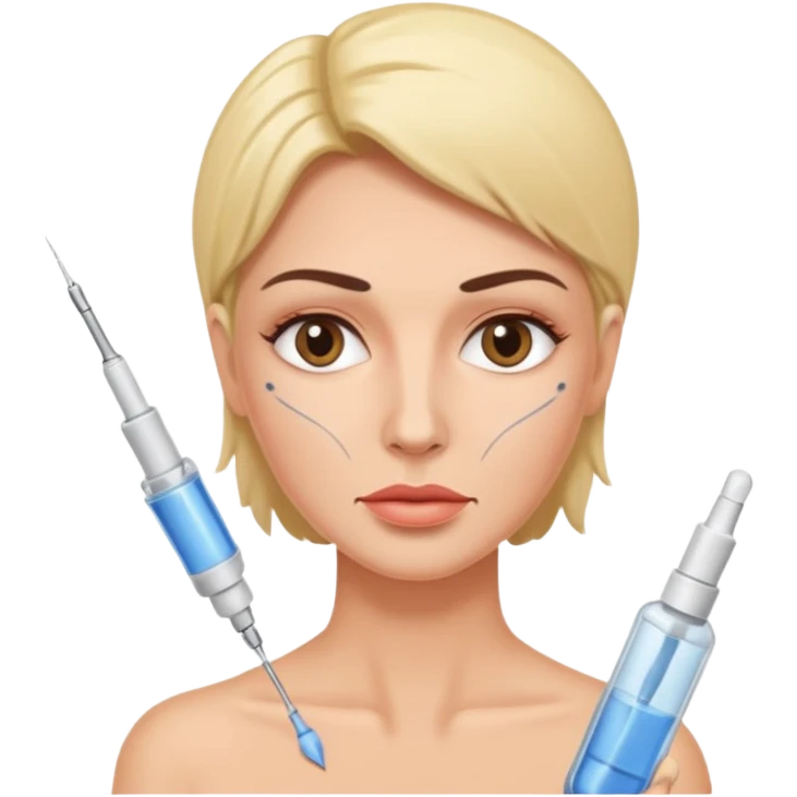  botox injection in the face emoji