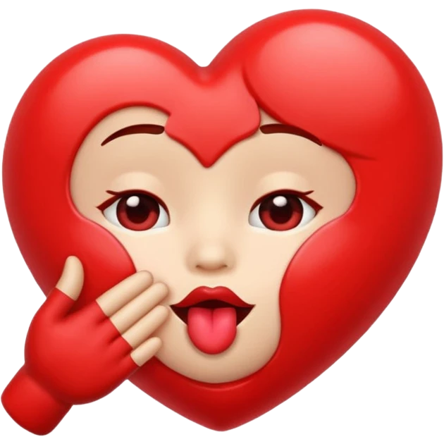 Blowing a kiss emoji emoji