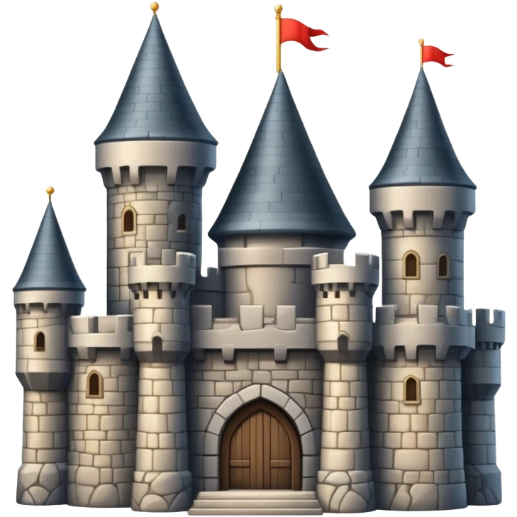 medieval castle with towers emoji
