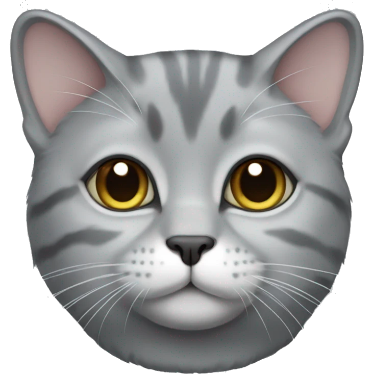 Scottish silver Chinchilla cat emoji