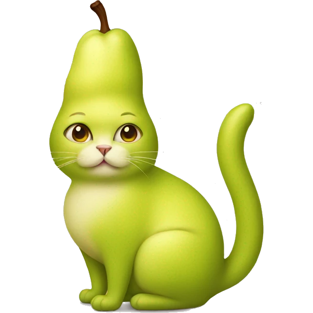 pear cat emoji