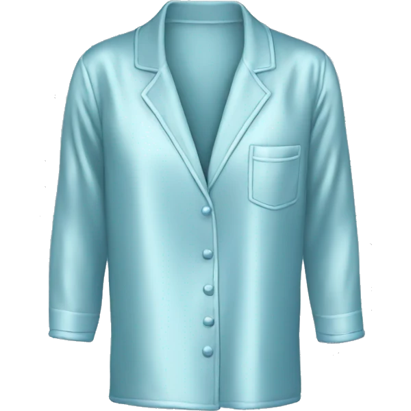 Light blue silk pajamas emoji