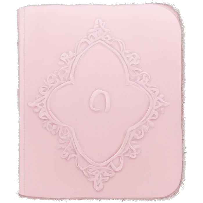 pale pink lace journal  emoji