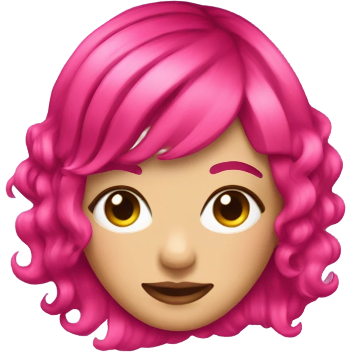 Hot pink bang  emoji