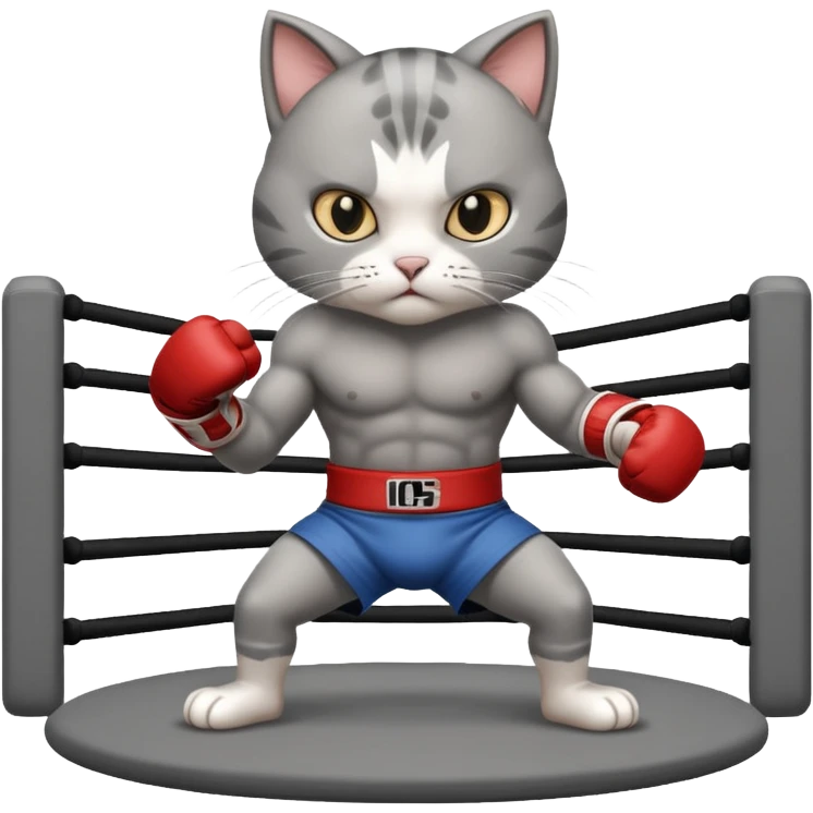cat doing MMA fighting emoji