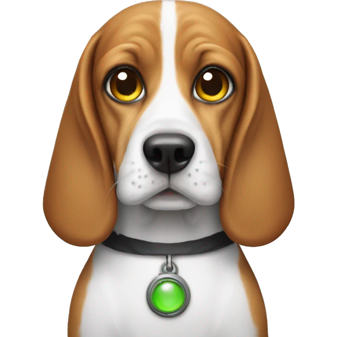 Beagle with alien costume  emoji