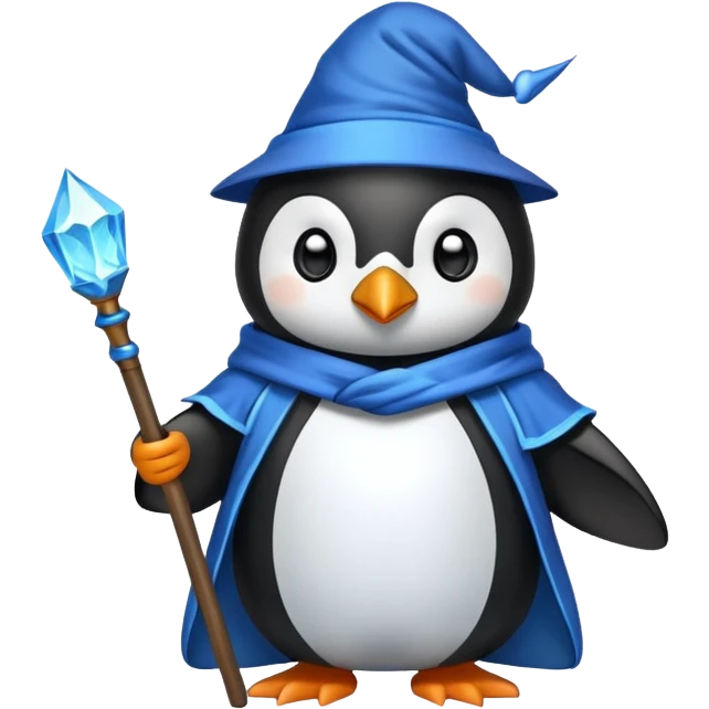 Penguin Wizard emoji