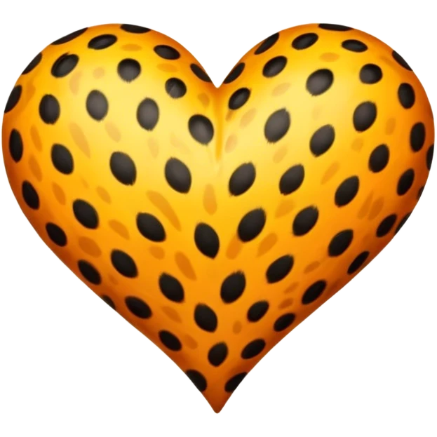 Leopard heart emoji