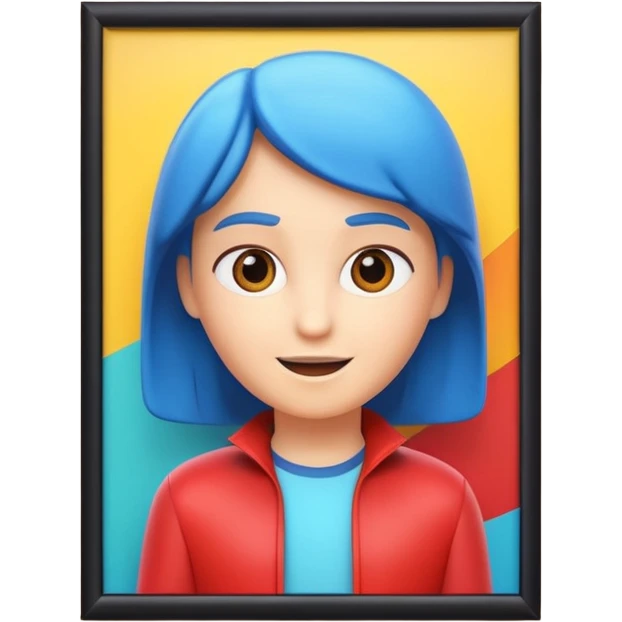 A 3D cartoon movie advertisement poster hanging on a wall, colorful cinematic design, visible border, flat lighting, Memoji-style. emoji