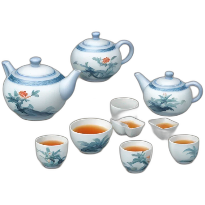 Chinese tea set emoji
