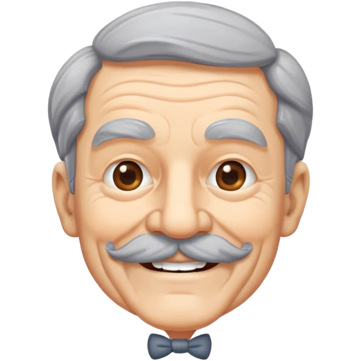 vecchio con i baffi  emoji