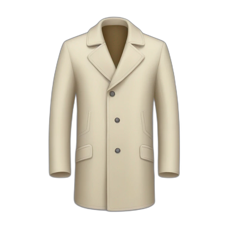 Manteau coupé en deux emoji