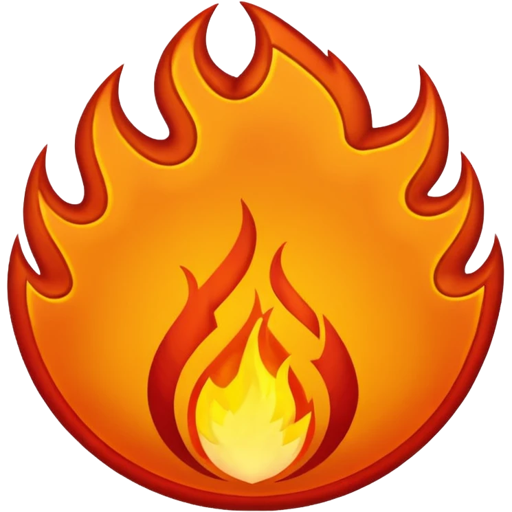 fire magma emblem symbol emoji